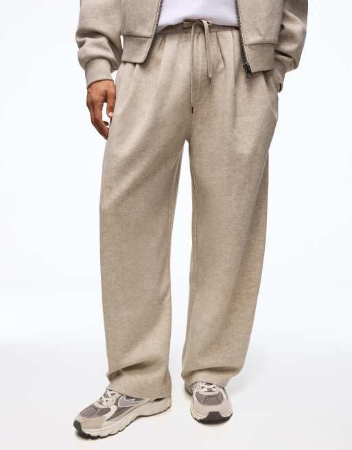 Bershka Ballonfalten-Hose im Tailoring-Stil in Stone, 2 von 5