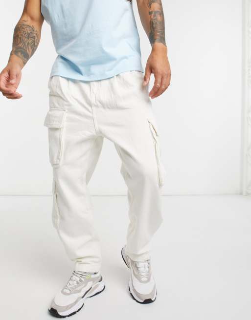 ecru cargo pants