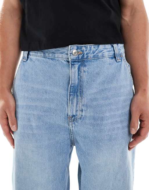 Bershka balloon fit jean in vintage blue, 5 of 5