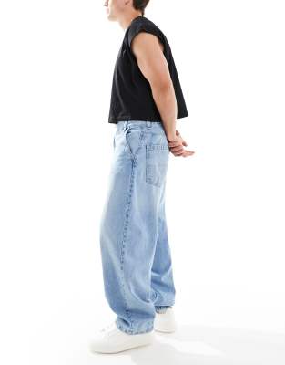【BAON】24FW★ [BAONHAUS] Denim Banding Balloon Wide PT Baggy Balloon Jean