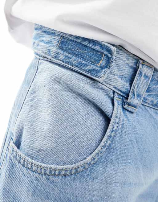 Bershka｜balloon バルーン紐付きジーンズ ズボン Striped balloon jeans - Pants - Women | Bershka