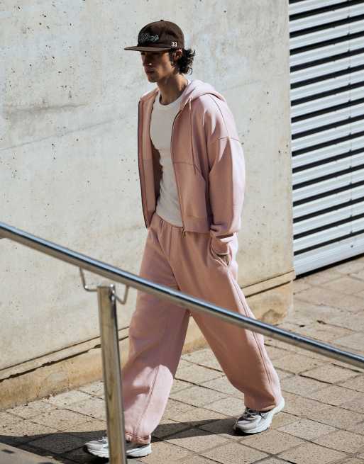 Bershka Balloon fit joggers in pink, 2 of 6