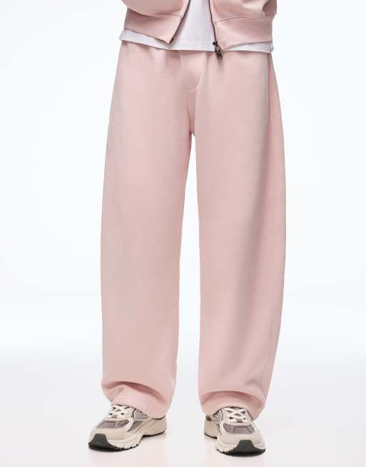 Bershka Balloon fit joggers in pink, 5 of 6