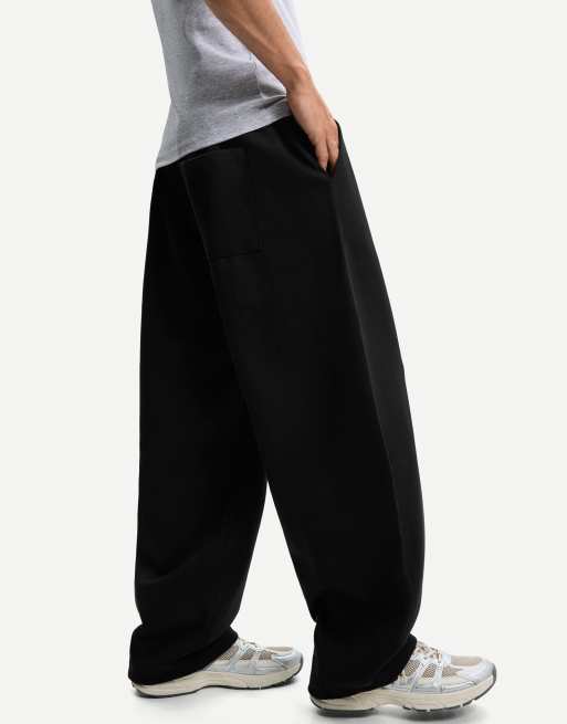 Bershka - Pantalon bouffant - Noir