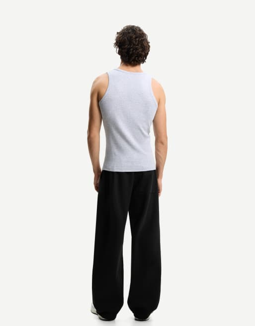 Bershka - Pantalon bouffant - Noir