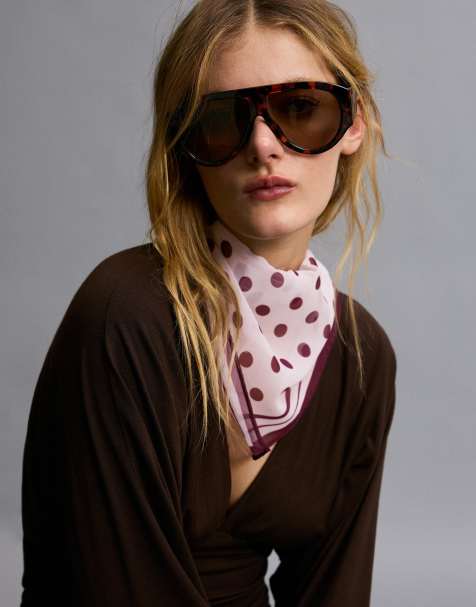 Bershka - Bandana met stippen in roze - view 1