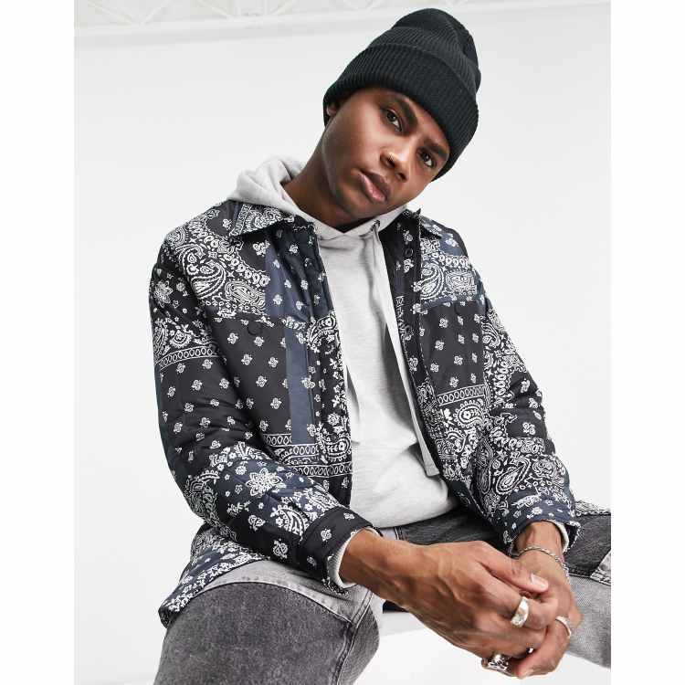 Black bandana clearance jacket