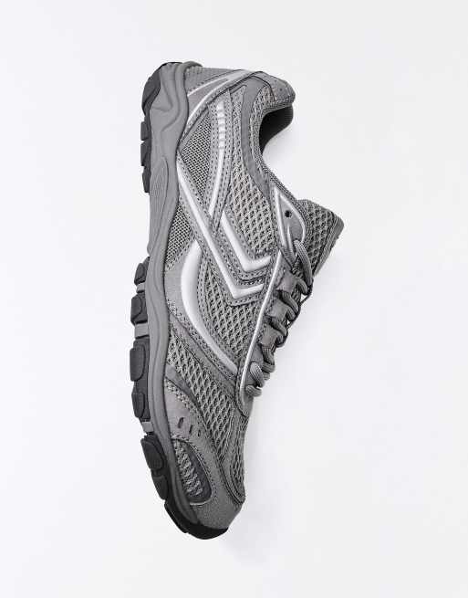 Bershka barefoot sneakers in grijs, 3 van 7