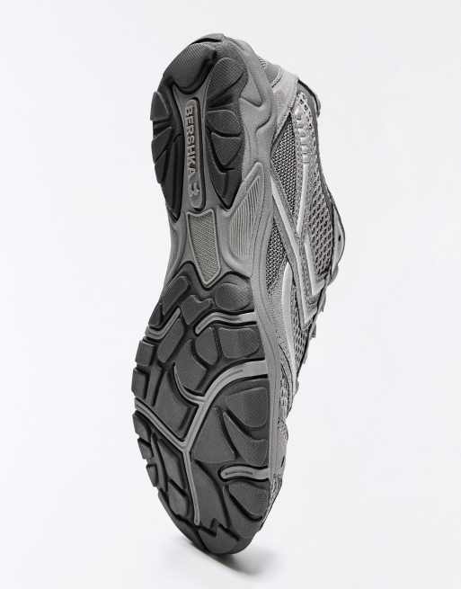 Bershka barefoot sneakers in grijs, 4 van 7