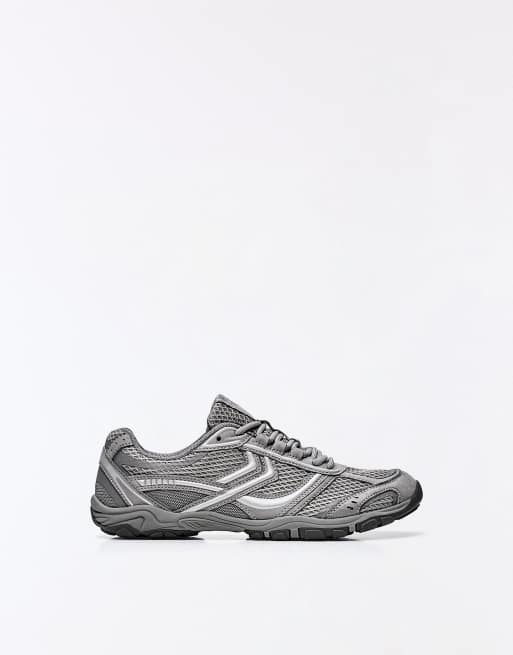 Bershka barefoot sneakers in grijs, 6 van 7
