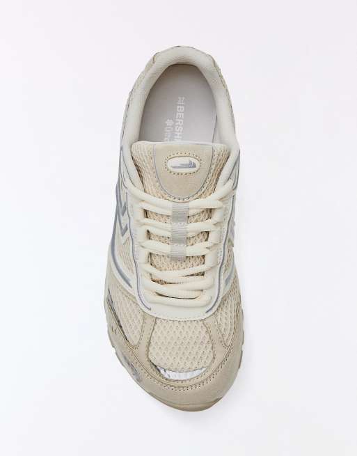 Bershka Barefoot trainers in grey, 3 of 7
