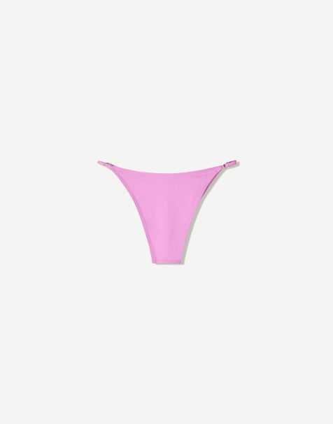 Bershka - Bas de bikini - Violet pailleté - view 1