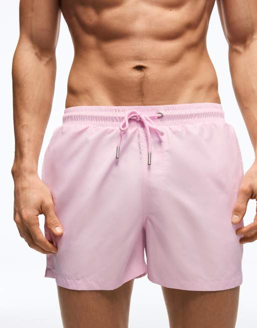 Bershka – Basic-Badeshorts in Rosa, 3 von 3