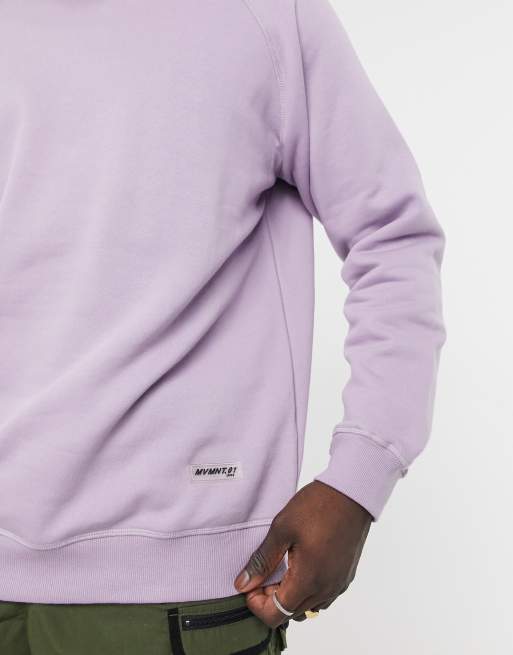 Bershka basic crew neck sweatshirt in purple ASOS