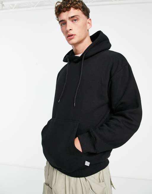 Bershka basic hoodie in black | ASOS