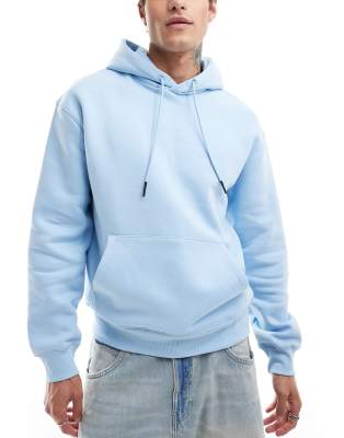 Bershka Bershka basic hoodie in blue