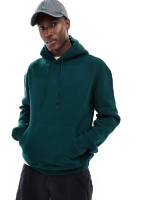 basic hoodie in bottle green