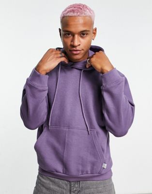 Bershka basic hoodie in purple - ASOS Price Checker