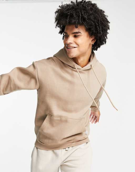 Bershka basic hoodie in sand | ASOS