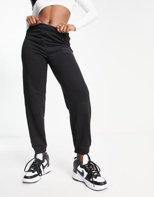 Bershka Basic Jersey Sweatpants In Black