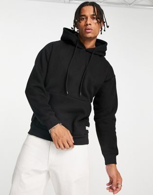 Bershka basic hoodie in black - ASOS Price Checker