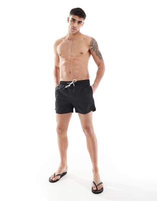 basic swim short in black