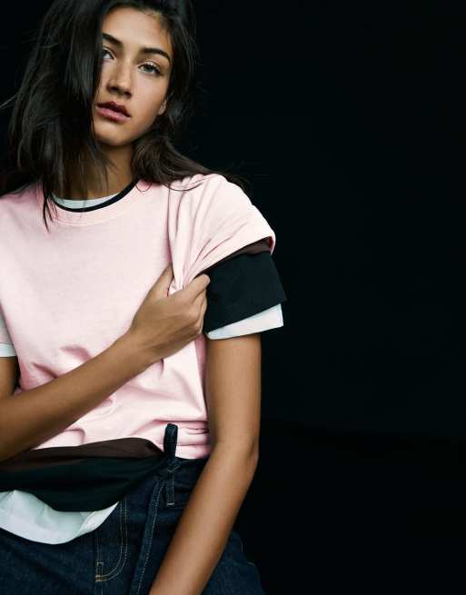 Bershka – Basic-T-Shirt in Rosa, 3 von 4
