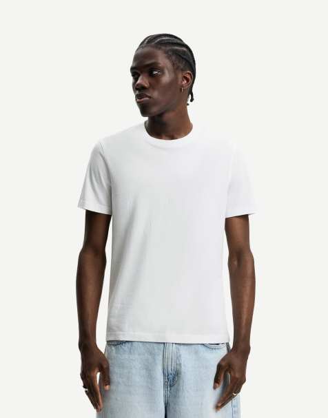 Bershka – Basic-T-Shirt in Weiß - view 1