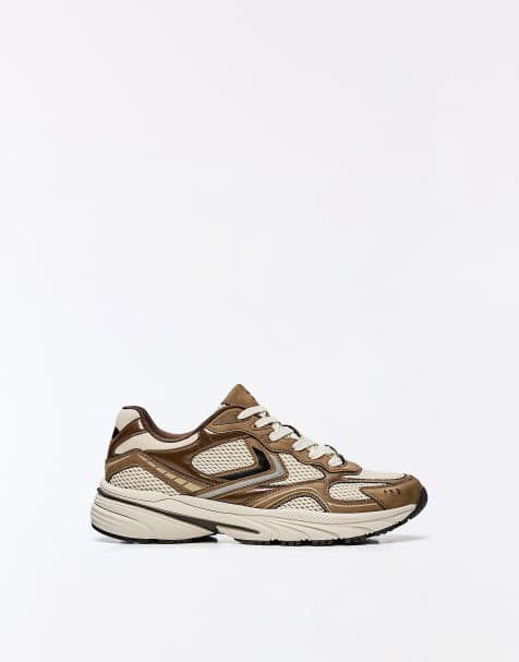 Bershka - Baskets à divers empiècements - Blanc - view 1