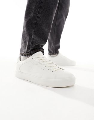 Bershka lace up trainer in white  - ASOS Price Checker