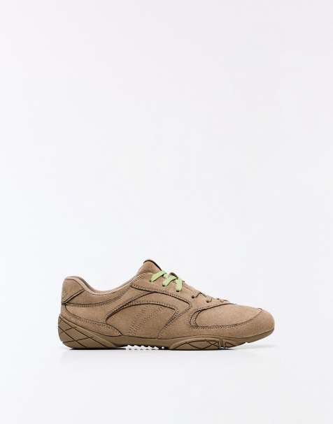 Bershka - Baskets à semelle plate - Beige - view 1