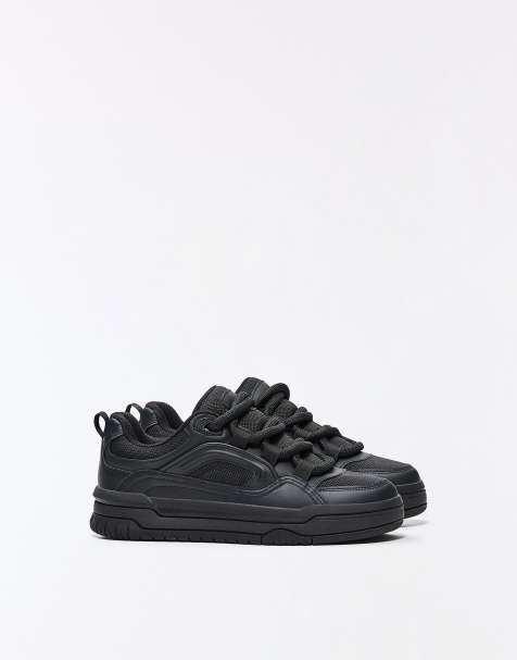Bershka baskets chunky de skate noires - view 1