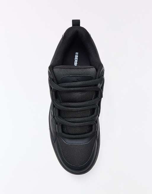 Bershka baskets chunky de skate noires, 4 de 6