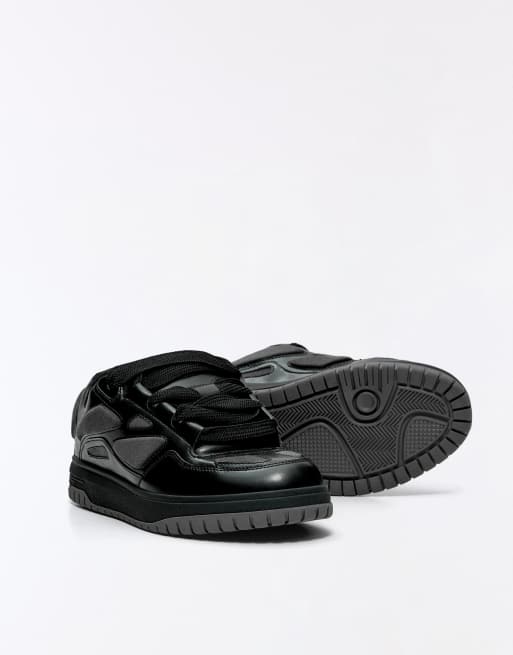 Bershka baskets chunky de skate noires, 3 de 7