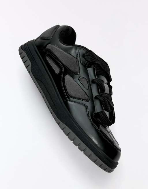 Bershka baskets chunky de skate noires, 6 de 7