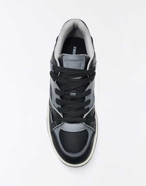 Bershka baskets chunky multi-pièces noires, 4 de 6
