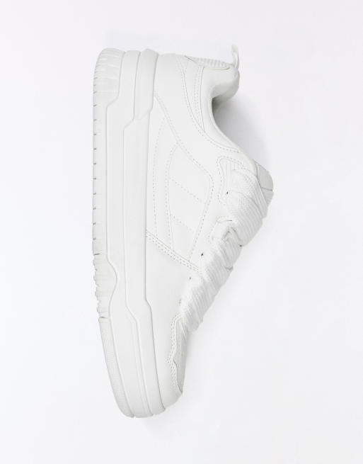 Bershka - Baskets chunky style skateur - Blanc, 7 de 7