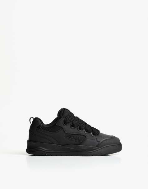 Bershka - Baskets chunky style skateur - Noir - view 1