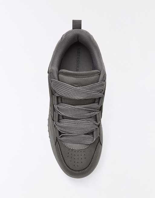 Bershka baskets de skate chunky grises, 4 de 7