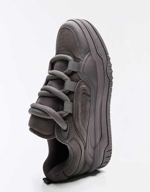 Bershka baskets de skate chunky grises, 6 de 6