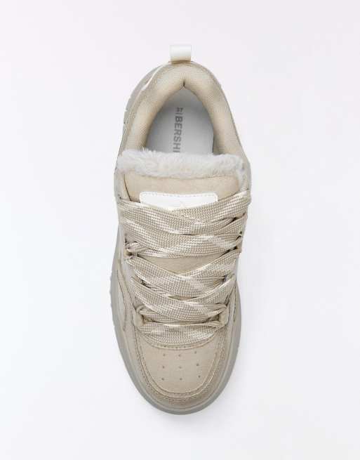 Bershka baskets de skate en camel, 4 de 7