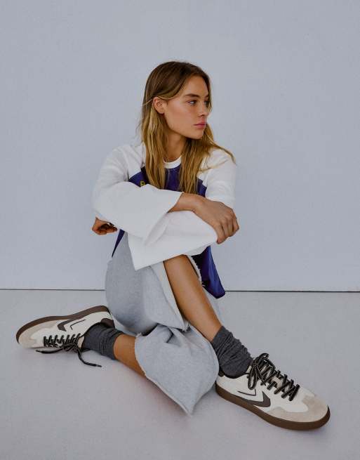 Bershka - Baskets rétro - Blanc, 2 de 7