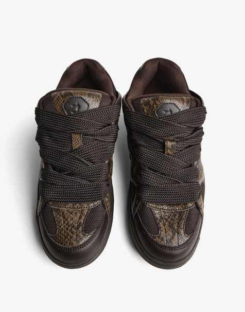 Bershka - Baskets style skateur à imprimé animal - view 1