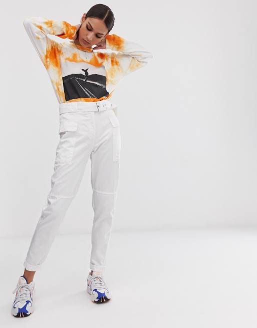 ecru cargo pants