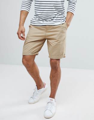 tan chino shorts