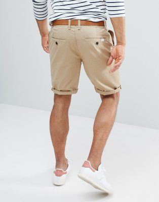 tan chino shorts