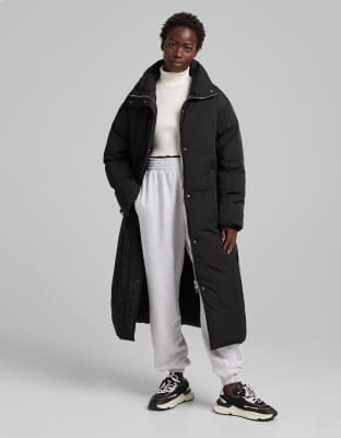 bershka belted coat