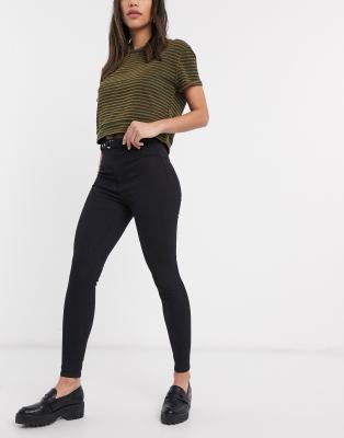 black skinny trousers