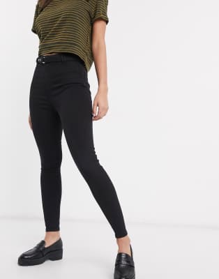 black belted skinny trousers