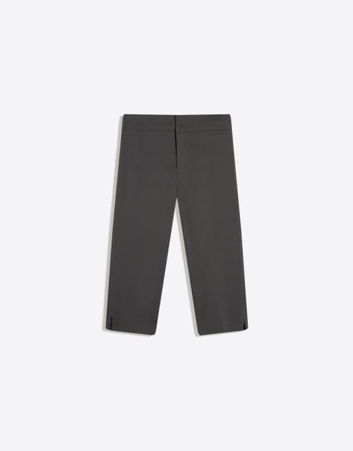 Bershka bengaline capri in grijs, 5 van 5